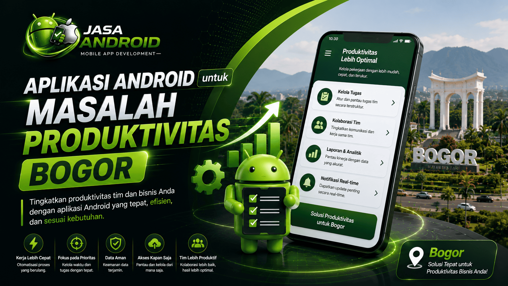 Jasa Pembuatan Aplikasi Android untuk Masalah Produktivitas Bogor: Solusi Digital Modern untuk Meningkatkan Efisiensi Bisnis